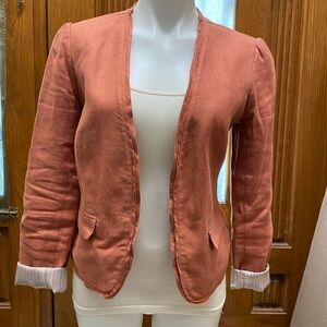 LOFT rust color Blazer Tailored Suit Jacket